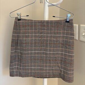 Express Plaid Mini Skirt